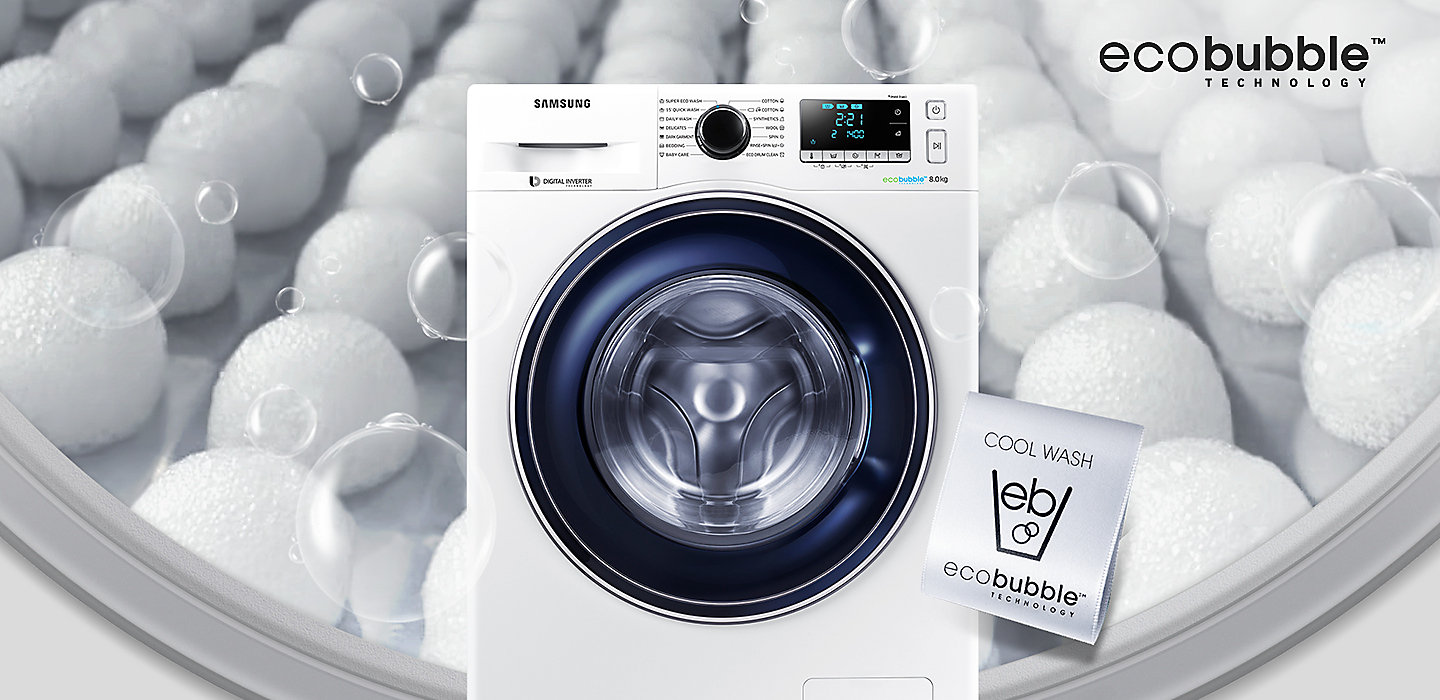Lave-linge Eco Bubble 7 kg, dimension 850x600x550mm, 64kg- Samsungshop